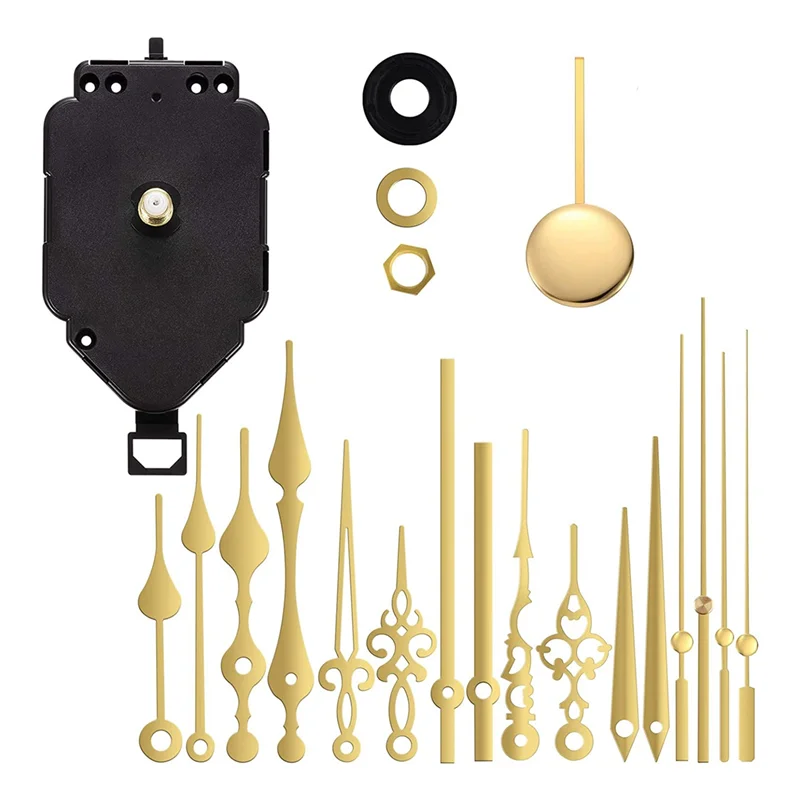 

Wall Silent Pendulum Quartz Clock Movement, Pendulum Clock Mechanism Parts Motor Replacement DIY Repair Parts