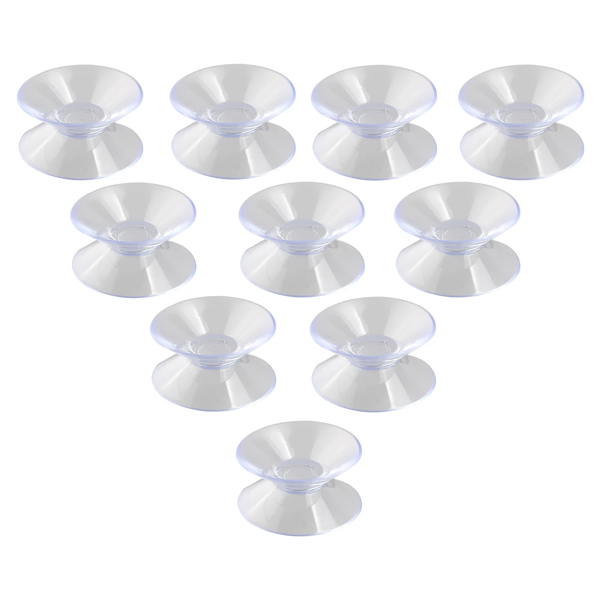 

10pcs Double Sided Suction Cups 30mm Transparent PVC Home Office Glass Mirrors Non Porous Surfaces Shock Absorbers Sheet Glass