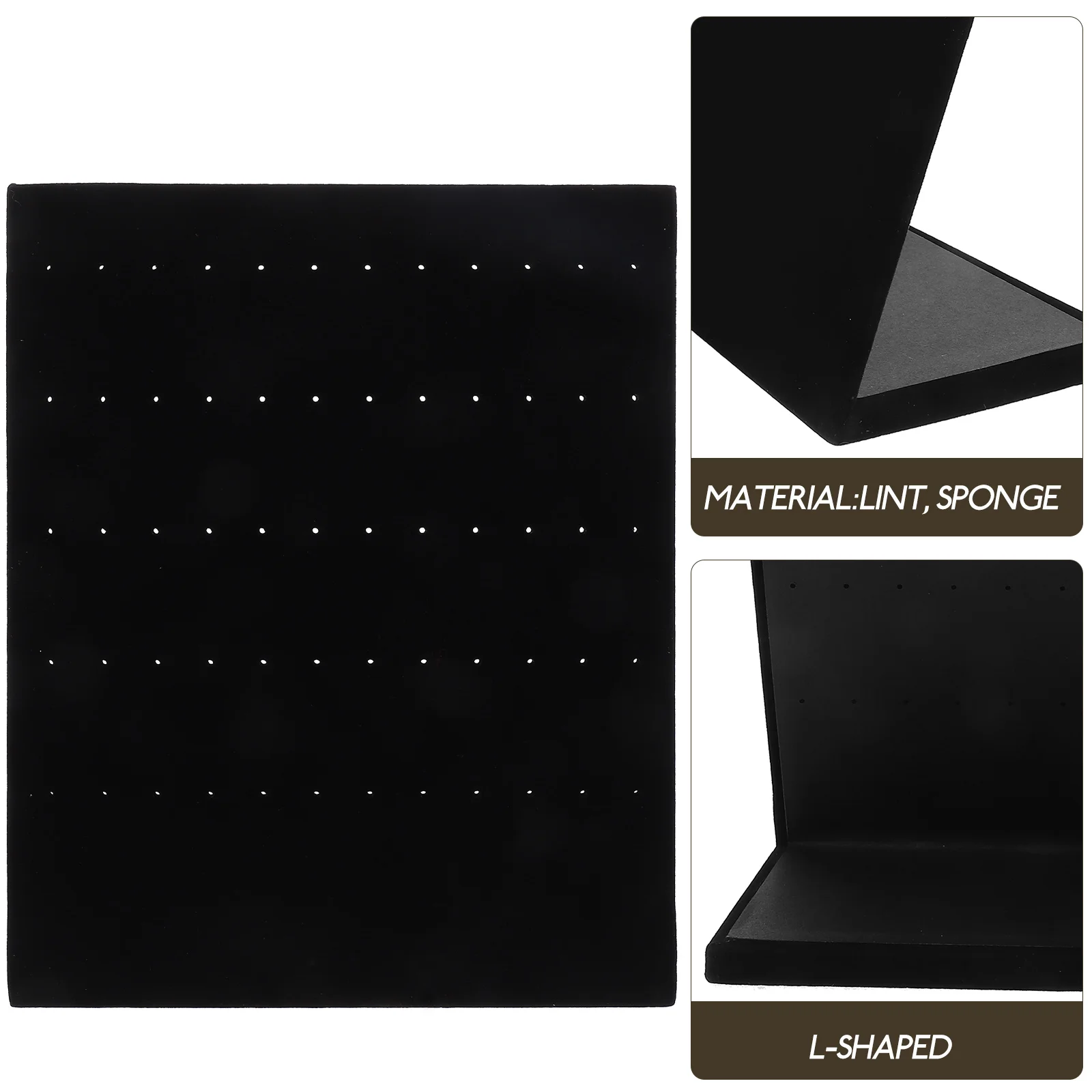 

60 Holes Earring Display Stand Large Capacity Ear Studs Holder Desktop Jewelry Mount Retail Showcase Creative Storage