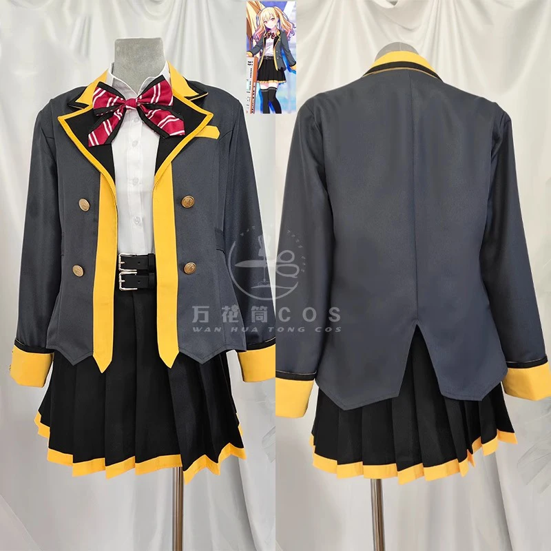 PJSK Tenma Saki Cosplay Costumes Game Project Sekai Cosplay High School Uniforms Halloween Party Suit Custom Made