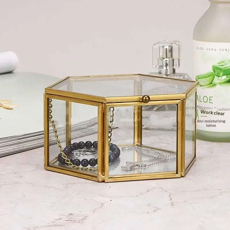 Ringbox aus klarem Glas, elegante Schmuckvitrine für Hochzeit, Heiratsantrag, Geburtstagsgeschenk, Aufbewahrung. – Detail 9