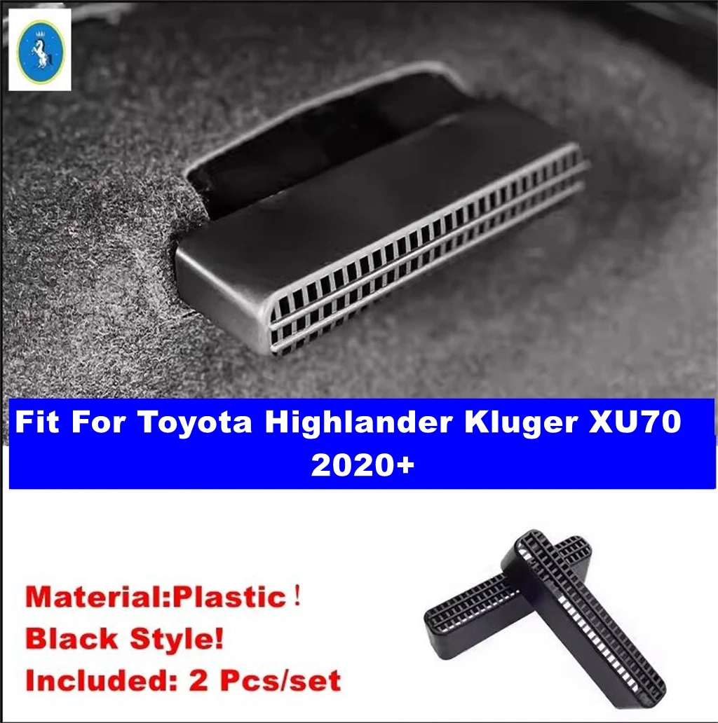 

For Toyota Highlander Kluger XU70 2020 - 2024 Car Under Seat Bottom AC Air Duct Vent Anti-blocking Protection Cover Accessories