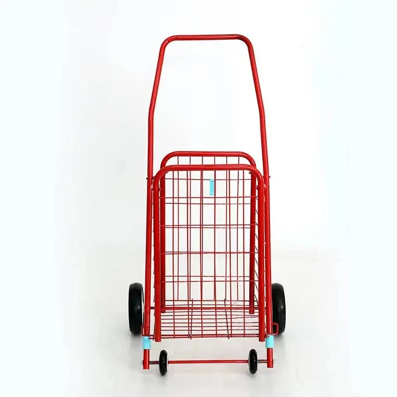 

Stair Climbing Shopping Cart Grocery Trolley with Wheels Foldable Trailer Luggage Handcart Portable Vegetable Organizer Carts