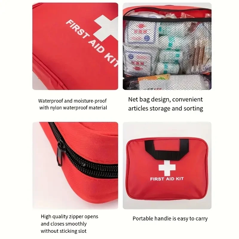 184pcs Emergency First Aid Kit 6