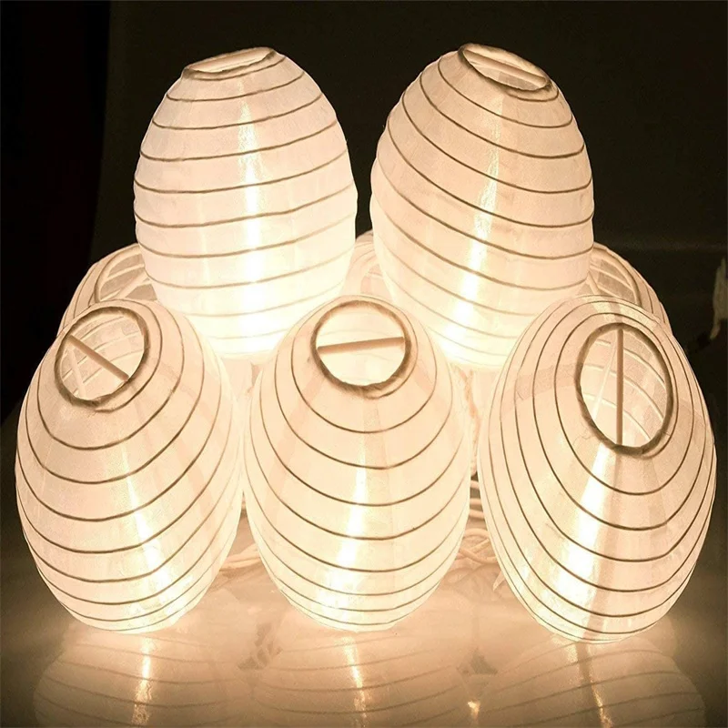 Lanternes Chinoises en Papier Mixte, 30 Pièces, Boule Lumineuse pour Décoration de ixd\'Anniversaire et de Mariage, 4 à 12 ans