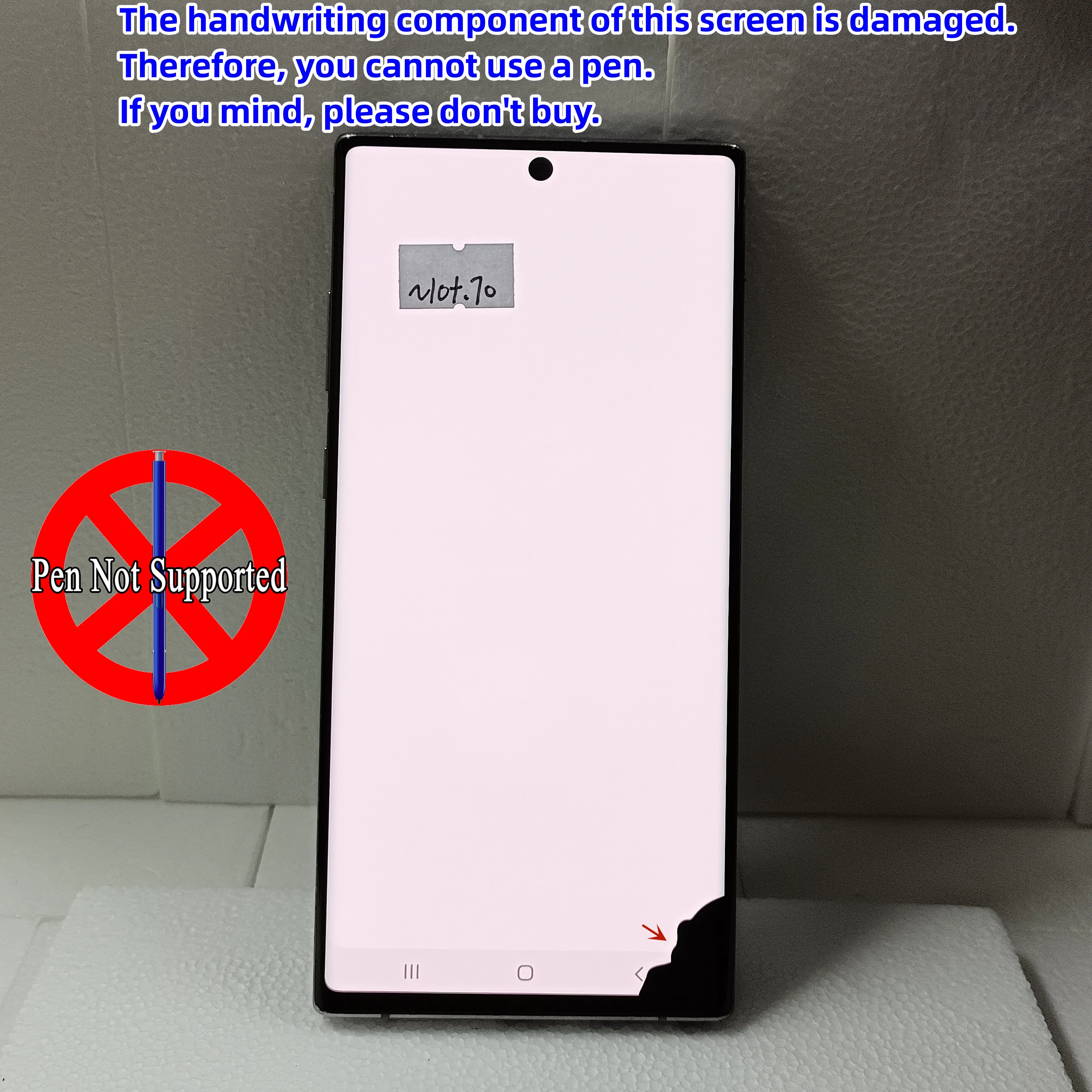 Imagem -06 - Tela Amoled Note 10 Plus para Samsung Galaxy Note10plus Touch Display Lcd N10 Mais N975w N975f N9750 com Montagem de Reparo de Moldura