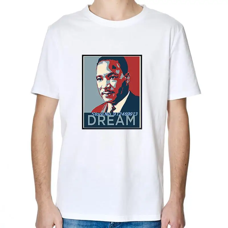 Martin Luther King Jr Stay Dream Classics T Shirt Oversized Tops Tee Shirts Graphic T Shirts Harajuku men's Short Sleeve t-shirt