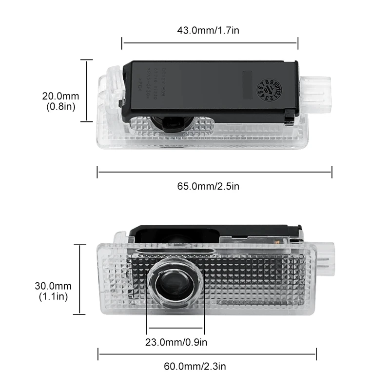 2X Welcome Car Door Light For BMW 1 3 5 6 7 series Z GT Z4 E86 E87 E93 E60 E63 E68 X1 X3 X5 M3 F10 F30 F13 F03 M5 535i Accessory