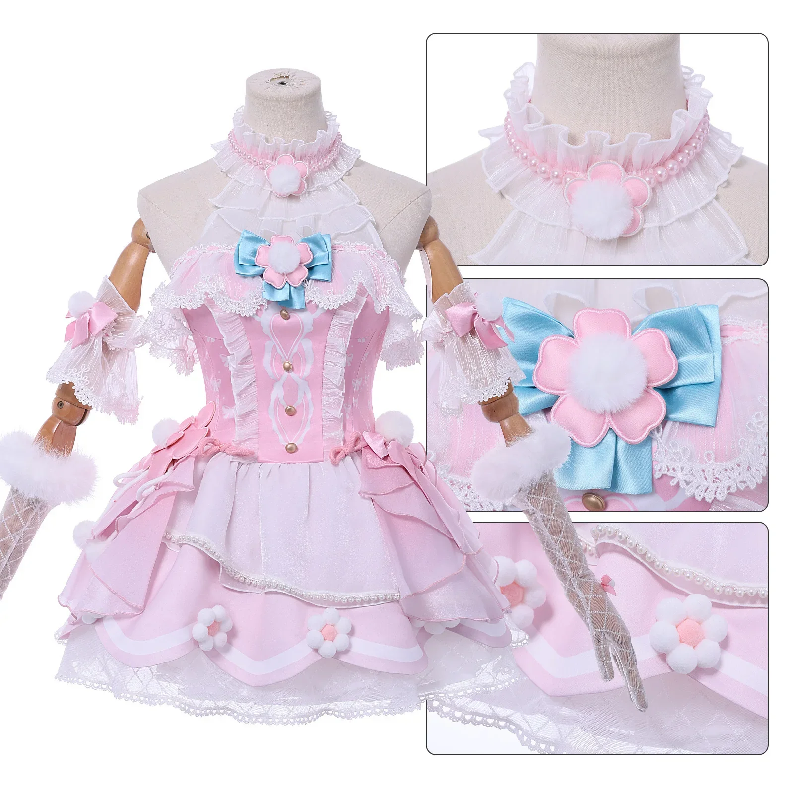 Game Naraka: Bladepoint Cyra Cosplay Costume Cyra Dress Headwear Accessories Performance Halloween Role Play Uniform for Women