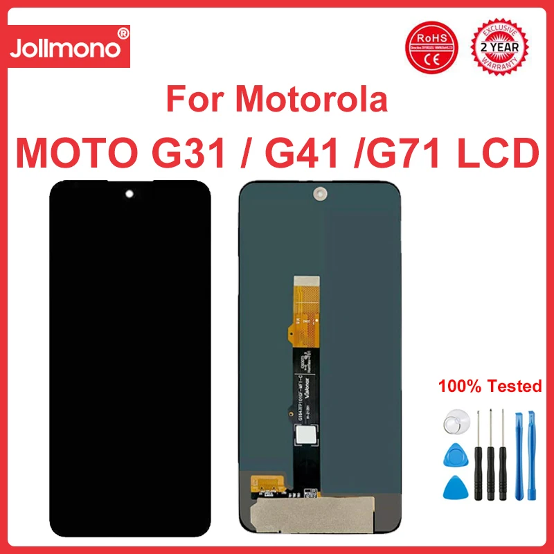 

LCD For Motorola Moto G31 XT2173-3 LCD Display Touch Screen Digitizer Assembly For Motorola G31 G41 G71 LCD Screen