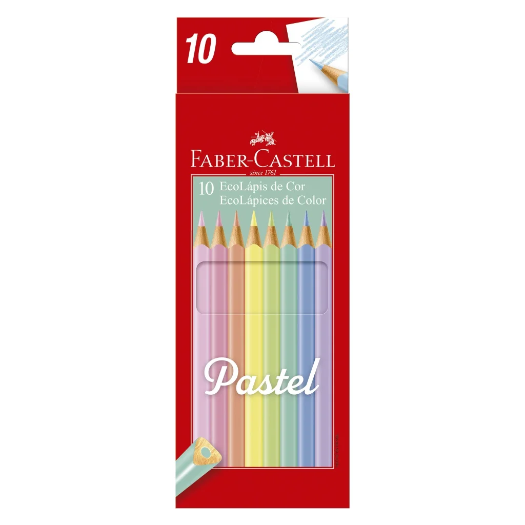 Color Colons TONS PASTEL 10 Colors-Faber Castell