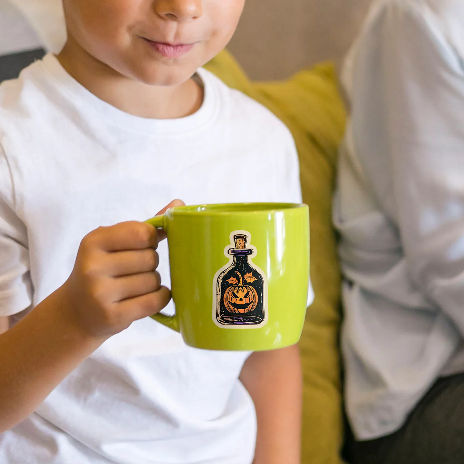 10/50 قطعة ريترو هالوين اليقطين خربش الزخرفية حقيبة كوب ماء ملصقات مقاومة للماء لعبة أطفال الهالوين