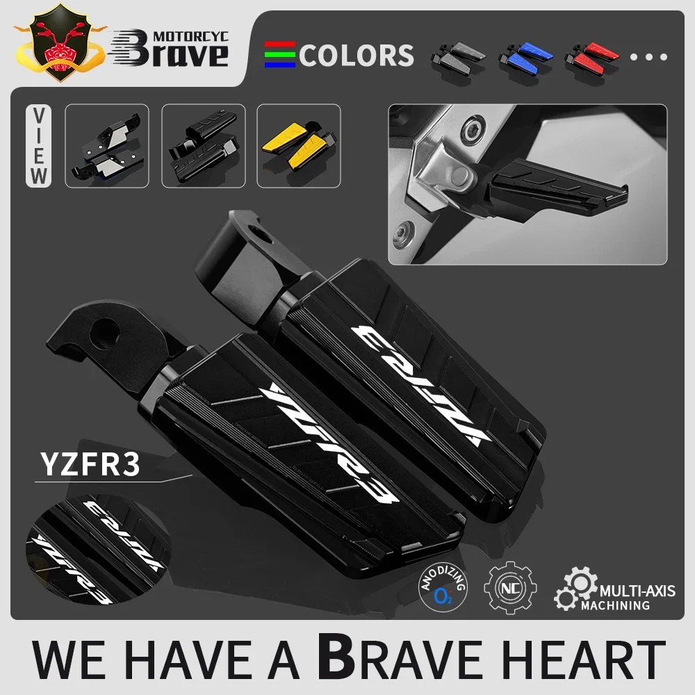 

For Yamaha YZF R3 R25 R125 YZFR3 YZFR25 YZFR125 Footpegs Rider Pedal Motorcycle Accessories CNC Rear Pedal Passenger Footrest