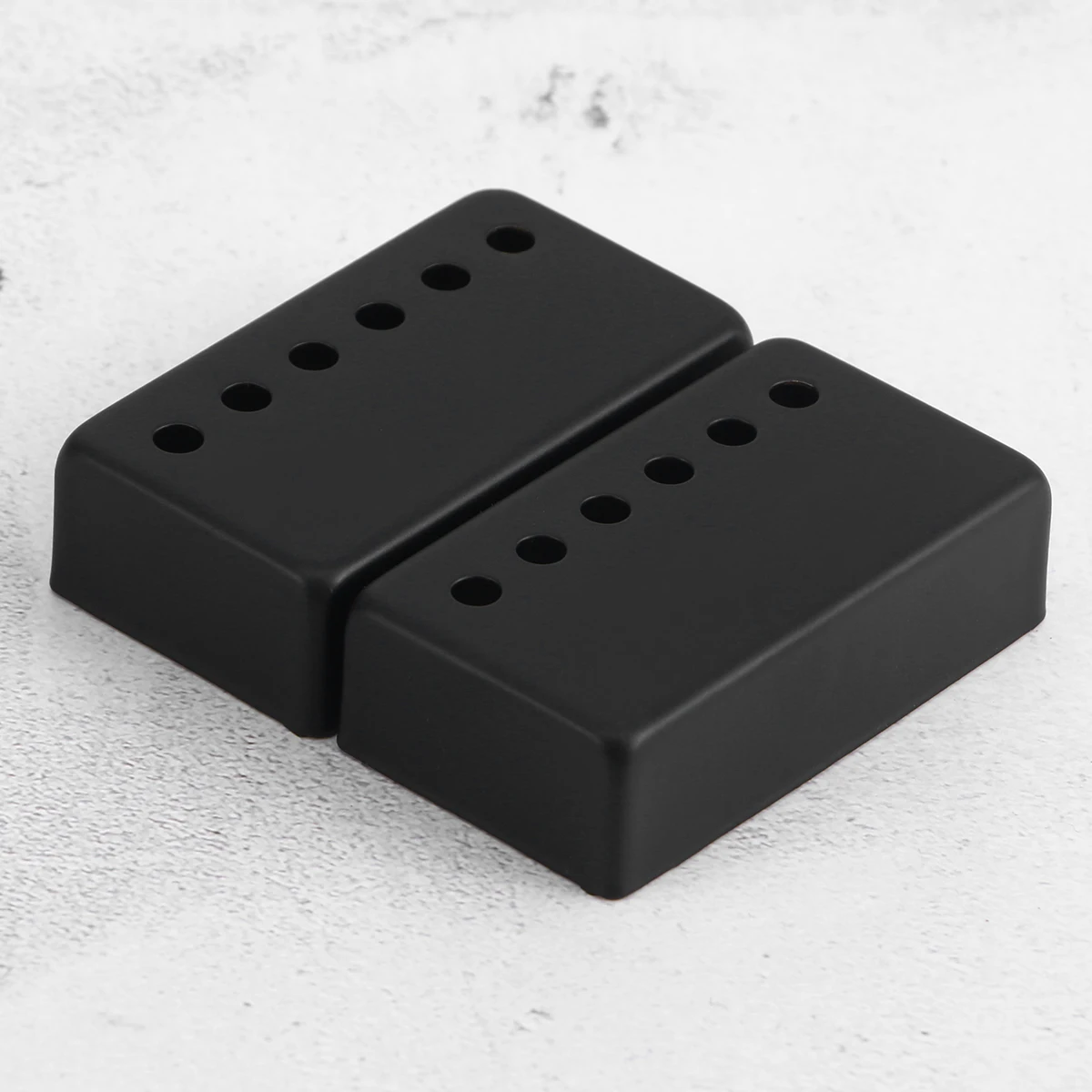 

2Pcs Metal Double Coil Pickup Covers for Style Electric Guitar Chrome Plated Replacement 6-Hole Guitar Accessories Silver