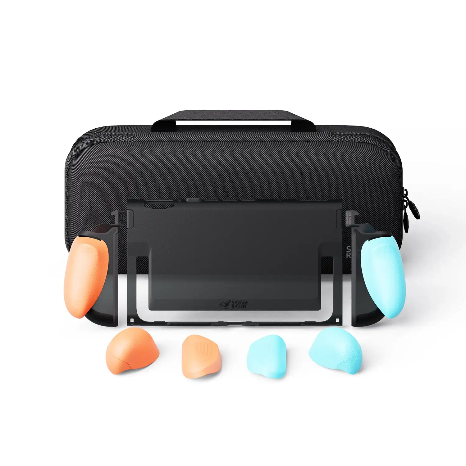 Savage Raven van Skull & Co. FissionGrip Revolutionaire split-beschermhoes Dockbare hoes voor Nintendo Switch 2-gameconsole