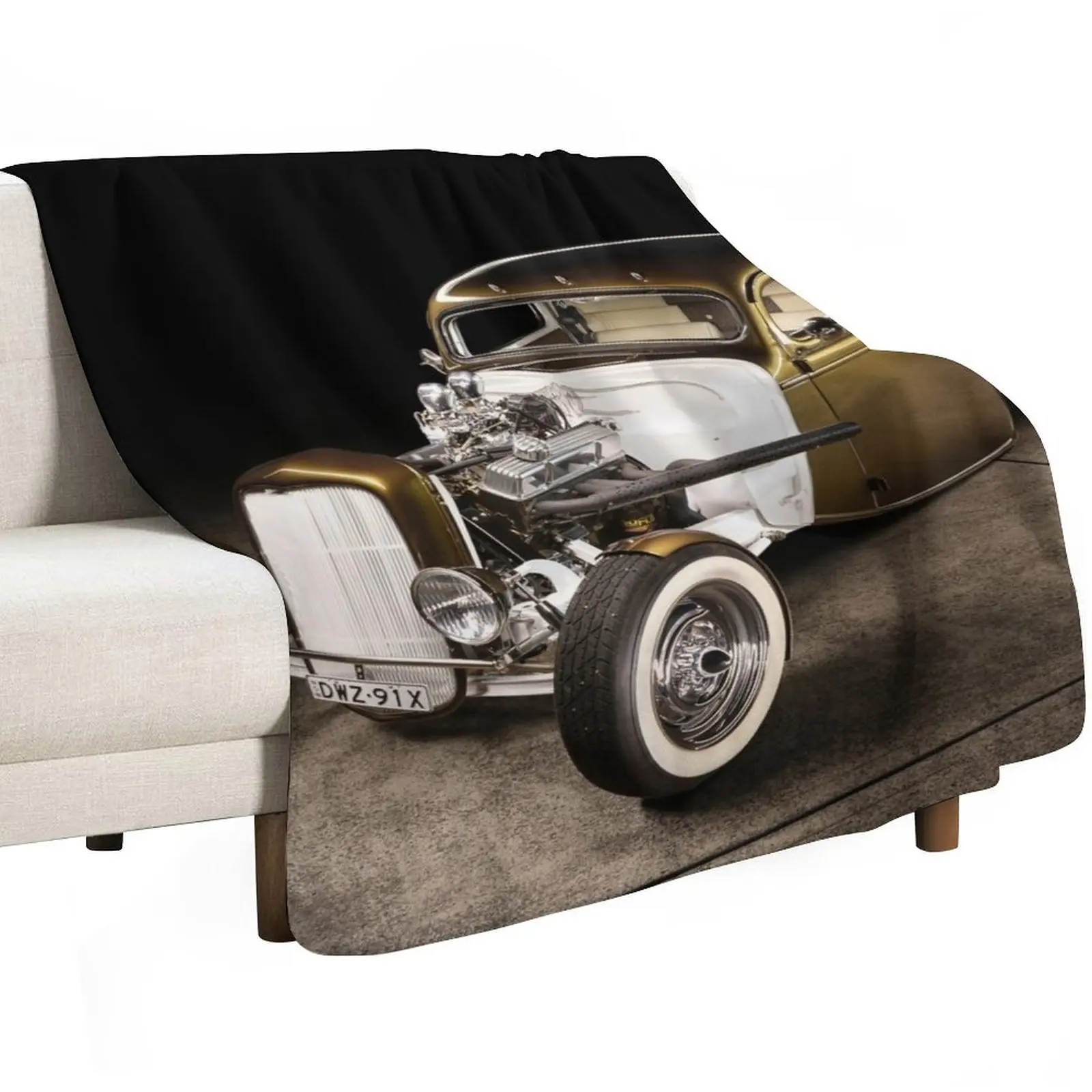 

Webby's Speed Shop Truck Throw Blanket Sleeping Bag Shaggy Travel Blankets