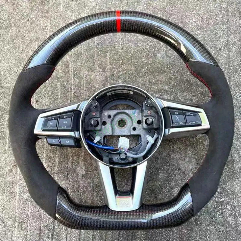 Promotion 100% Carbon Fiber With Leather Steering Wheel For Mazda MX-5 MX5 Roadster