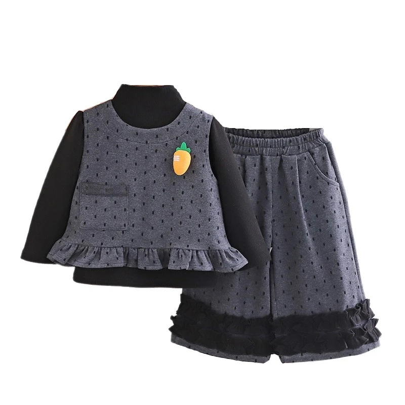 

New Autumn Fashion Baby Girls Clothes Set Children Vest T-Shirt Pants 3Pcs/Sets Kids Clothing Infant Costume Toddler Tracksuits