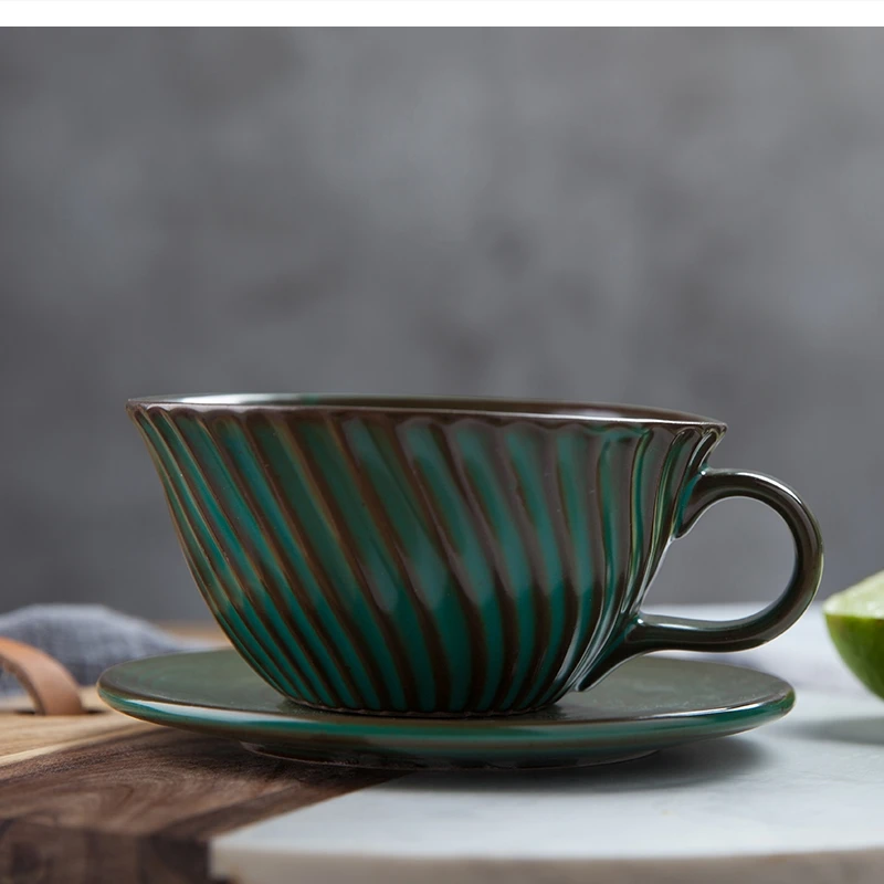 

Керамическая кружка для молока из саржи ручной работы, аксессуары, 240 мл