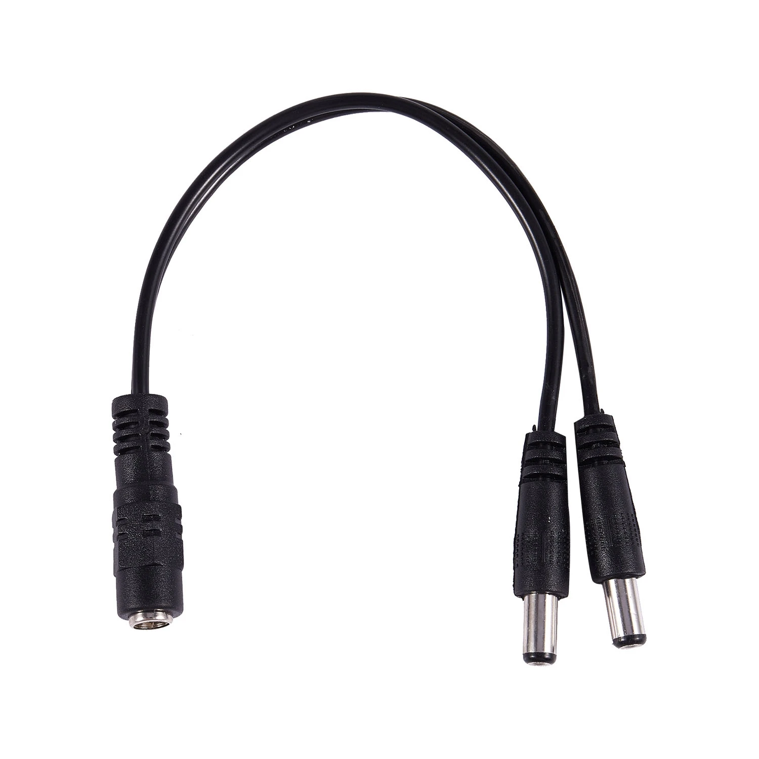 5.5x2.1mm 1 to 2 M/F DC Power Splitter Cable for Security CCTV Camera