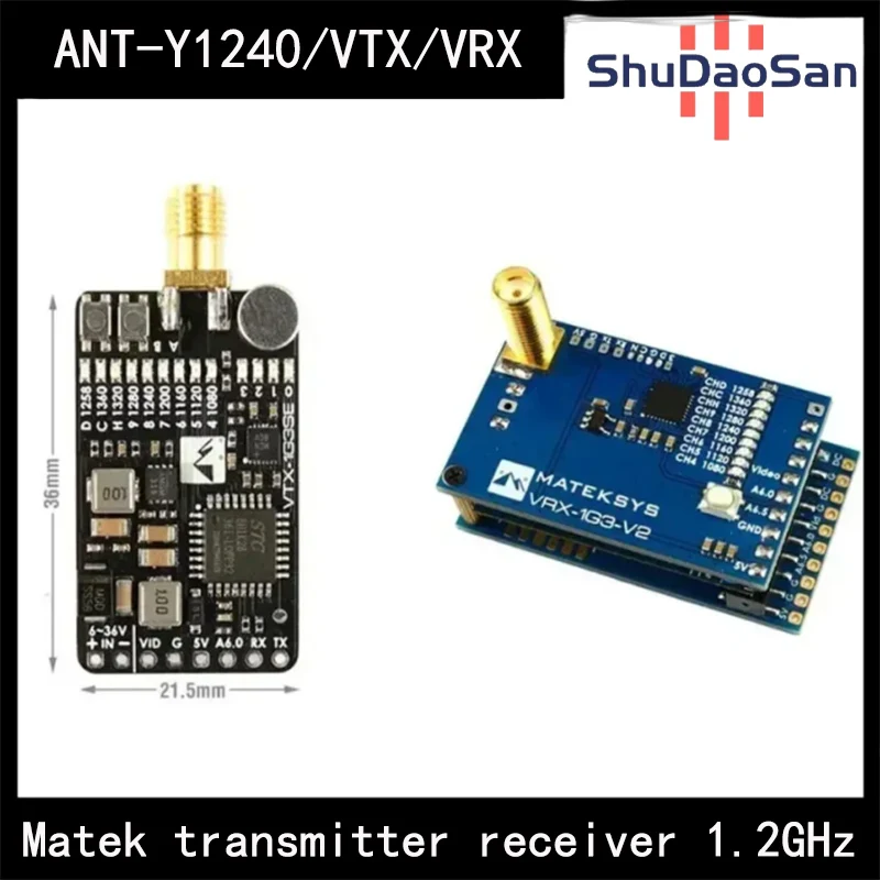 Ant-y1240/vtx/vrx Matek System Video Transmission Receiver 1.2/1.3ghz