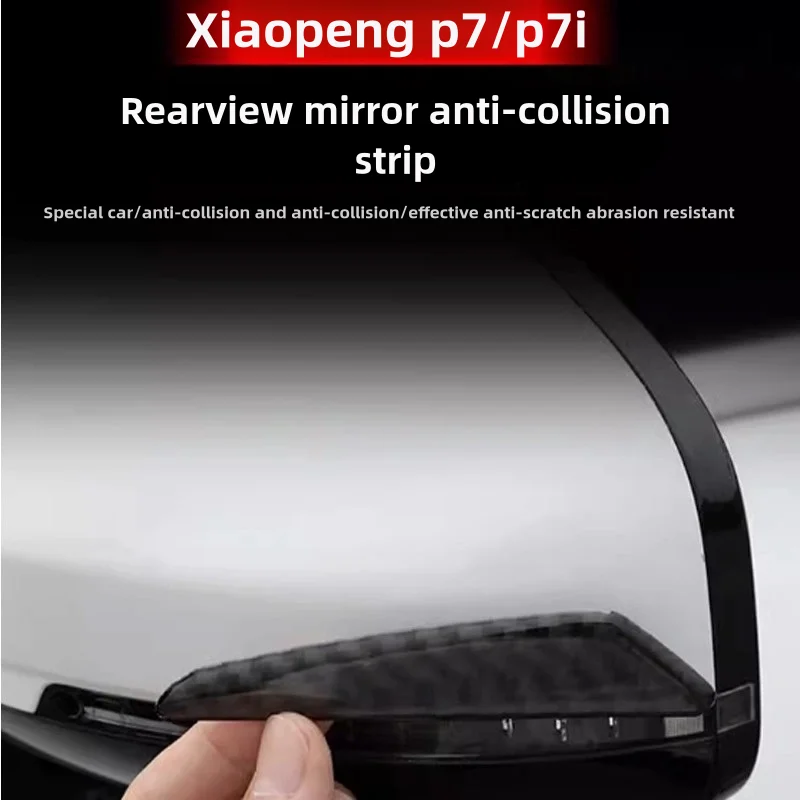 

For Xpeng P7P7i 2022-25 Car Door Anti-collision Protection Decoration Strip Rearview Mirror Anti-scratch Sticker Styling