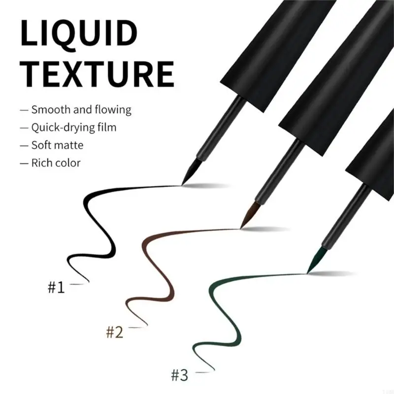 液体アイライナーのアイメイクアップスーパーウォータープルーフ長持ちするアイライナーの着用しやすいアイメイク化物ツールアイライナーペンT4MB