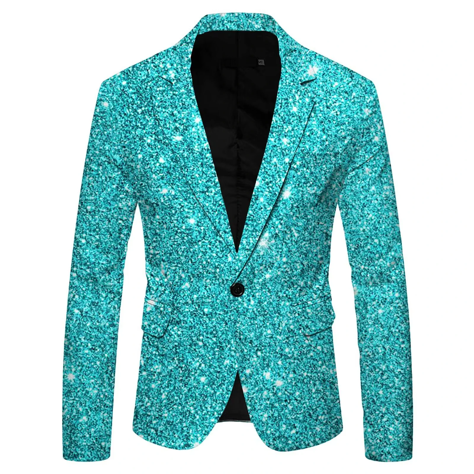 Chaqueta con solapa de chal para hombre, traje de lentejuelas estampadas, ropa de cantante de escenario, Club Dj, Club nocturno, traje de fiesta de boda, T633