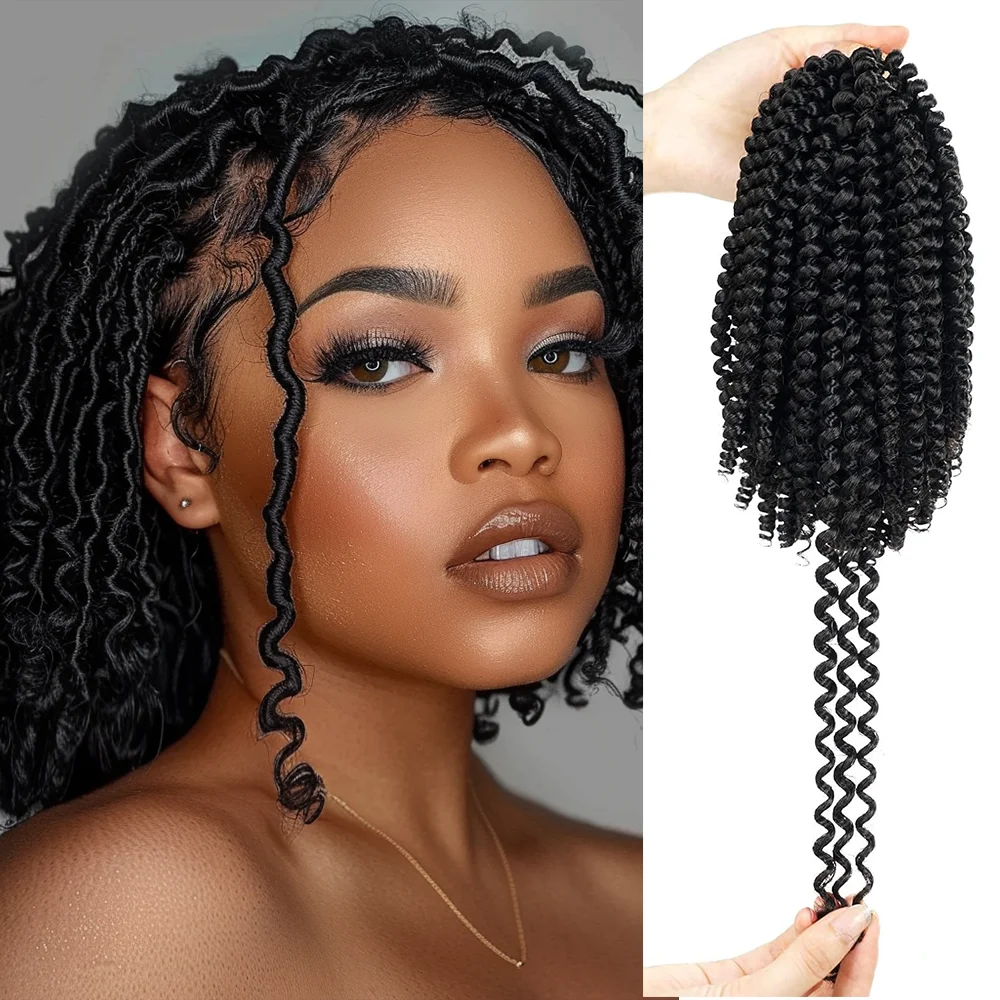 

Spring Twist Hair Afro Fluffy Synthetic Braids Ombre Hair Extensions For Women Passion Twist Crochet Hair Extensions Bomb Twist