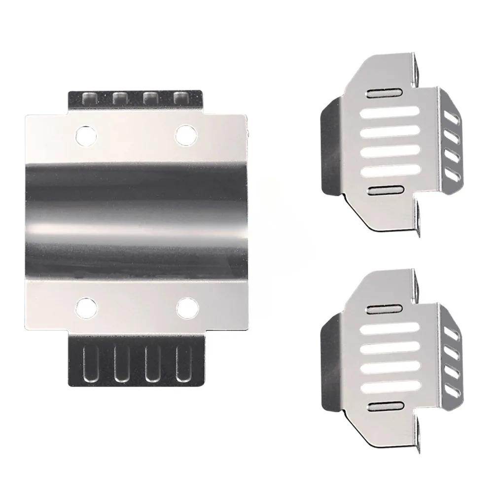 Armadura de carrocería de coche teledirigido de Metal, conjunto de protector inferior del chasis para FMS FCX24 Power Wagon 1/24 RC, reparación de coches de escalada, piezas de accesorios DIY