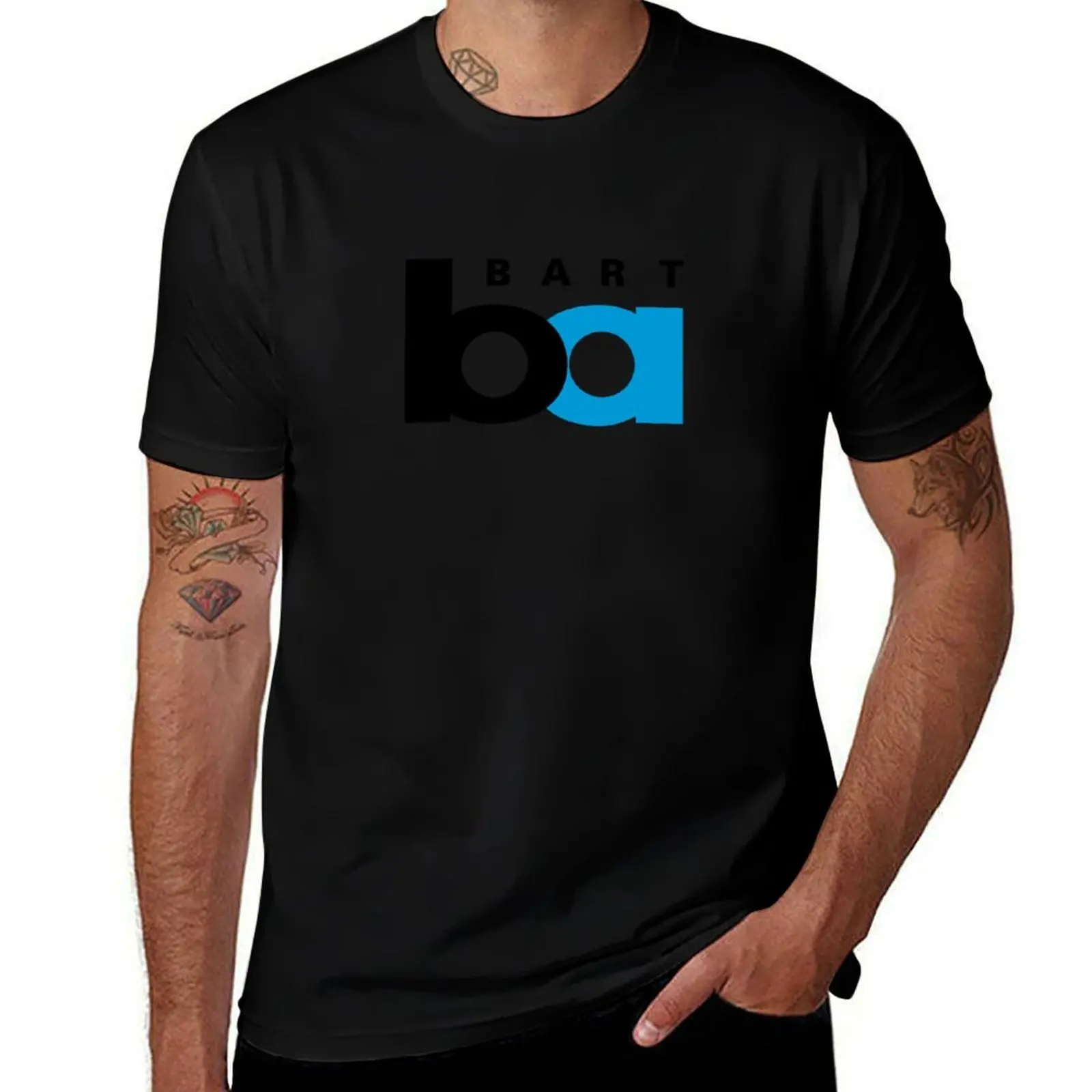 BART - Bay Area Rapid Transit Logo T-Shirt Work Basic Short Sleeve Top