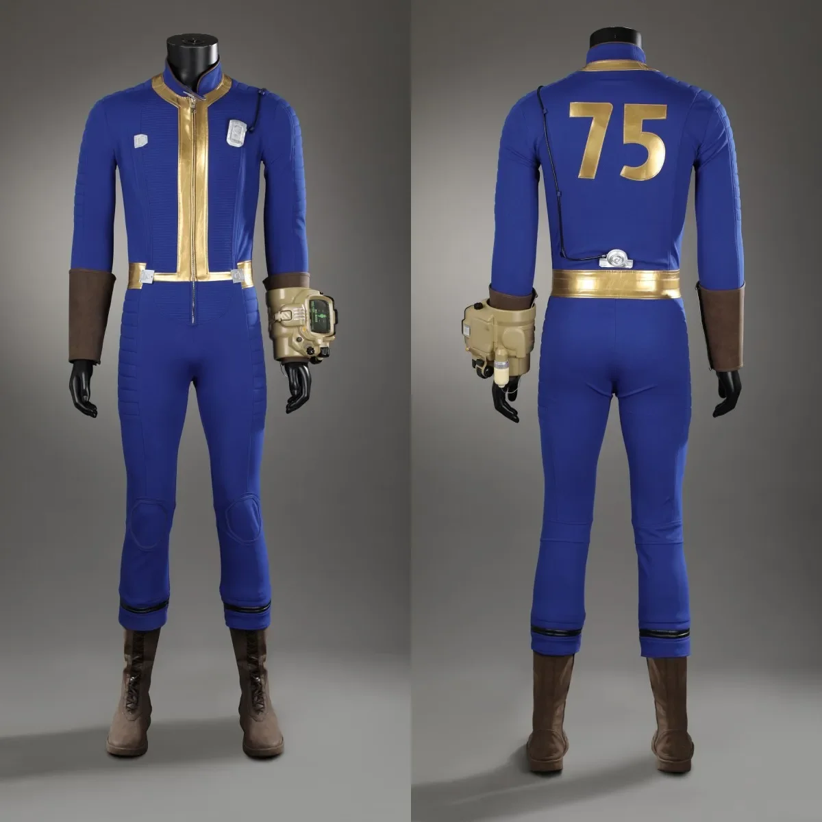 Vault 75 Cosplay Traje Masculino, Fall Shelter Suit, Macacão Out, Sole Survivor, Nate Outfit, Conjunto completo e itens individuais são vendidos