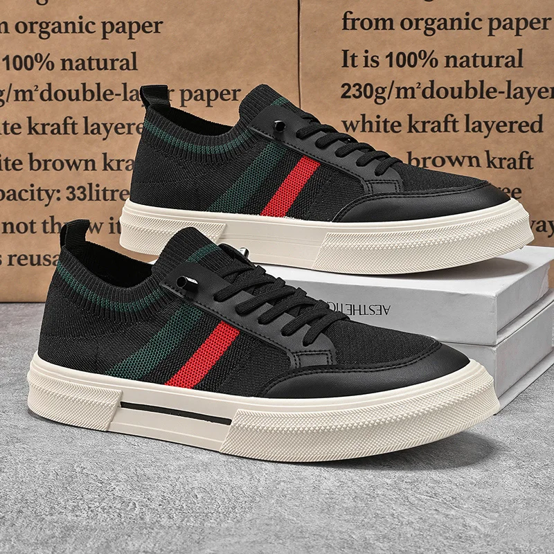 

Мужская обувь 2025 г., дышащая летняя обувь с сеткой, повседневная спортивная обувь на мягкой подошве, молодежные трендовые кроссовки, парусиновая обувь без шнуровки