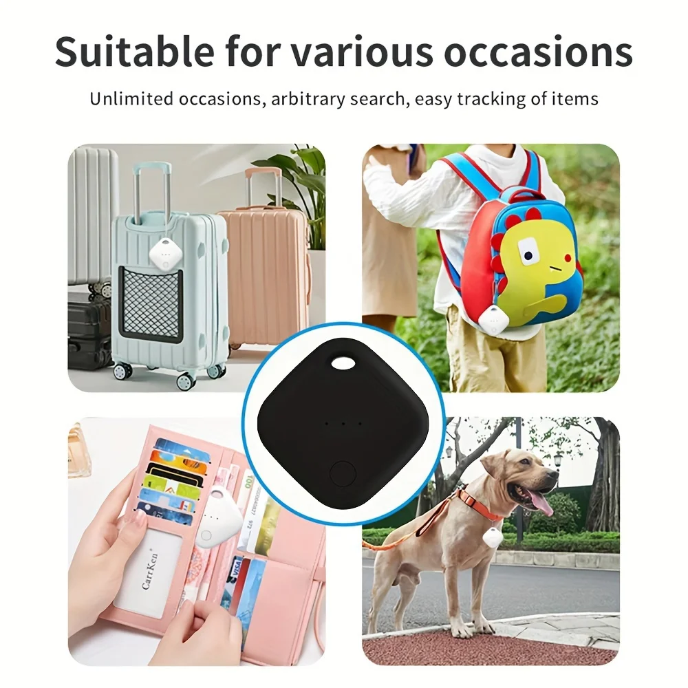 IP67 Waterproof Mini GPS Tracker Bluetooth 4.0 Smart Tag Smart Anti-Lost Device Keys Pet Cars Finder Works with IOS System
