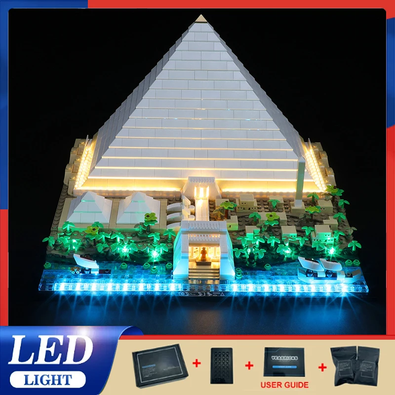 

Diy LED Light Kit For LEGO 21058 The Great Pyramid of Giza (Only LED Light,Without Blocks Model )