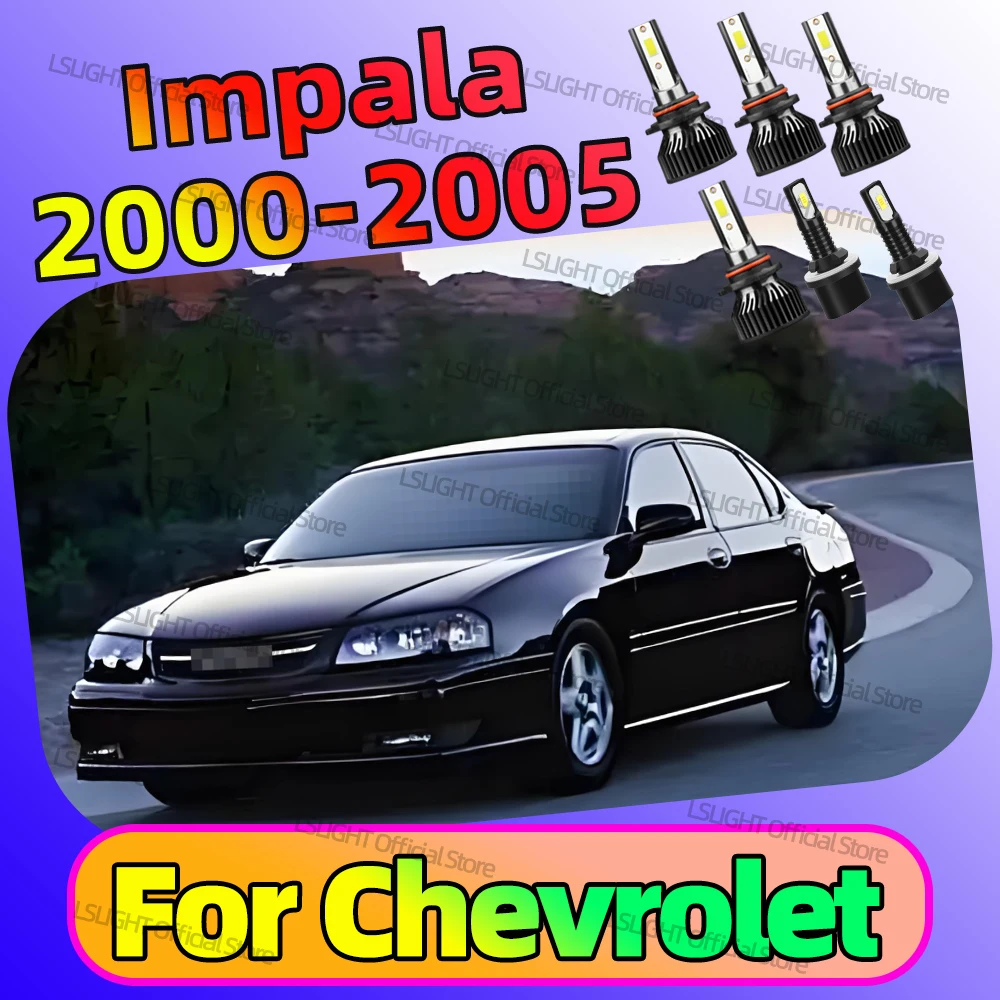 

2/6x 6000K ярко-белые автомобильные лампы для Chevrolet Impala 2001 2002 2003 2004 2005 двусторонние фары 12 В противотуманные фары Plug-N-Play