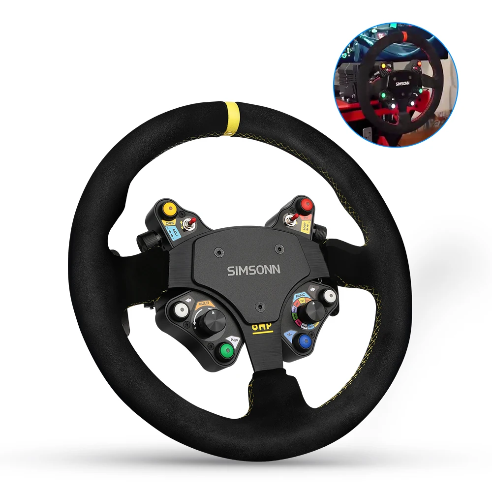 

SIMSONN Sim Racing Steering Wheel LED Button Gaming Paddle Shifter PC Racing Wheel gaming devices for video games