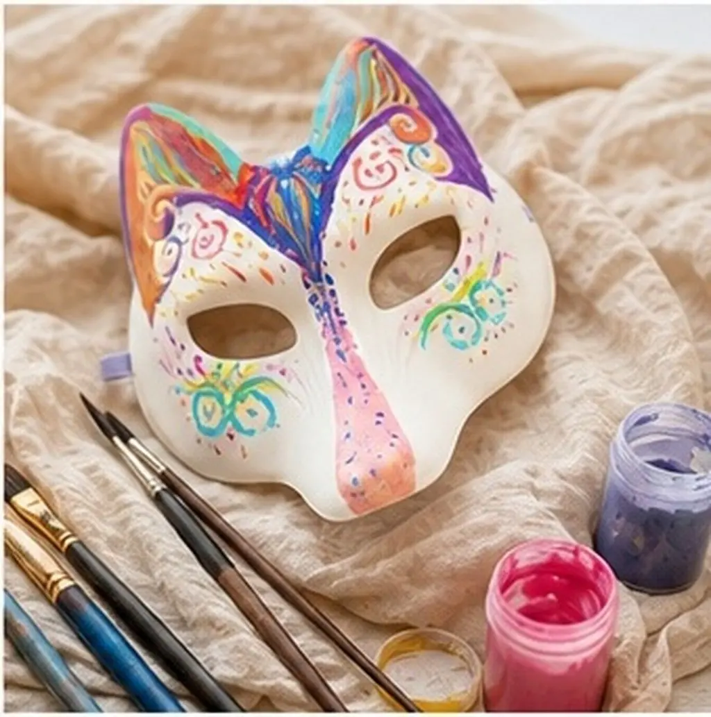 Animal Masquerade Mask Cartoon Masks Party Adorable Blank DIY Cosplay Face Facial