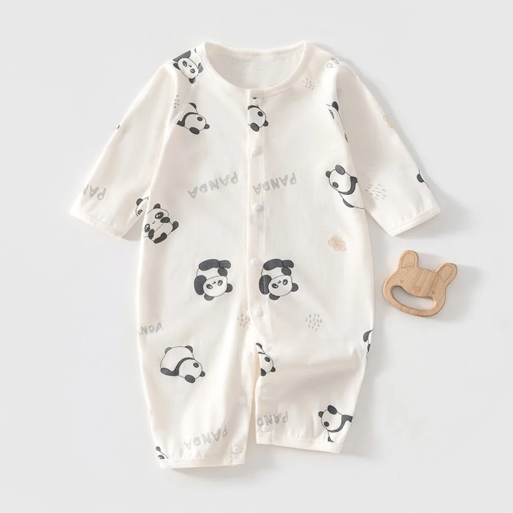 2026 Summer High-quality Baby Clothes Thin Pure Cotton Breathable Male Baby Jumpsuit Cute Cartoon Pattern  baby girls' onesi
