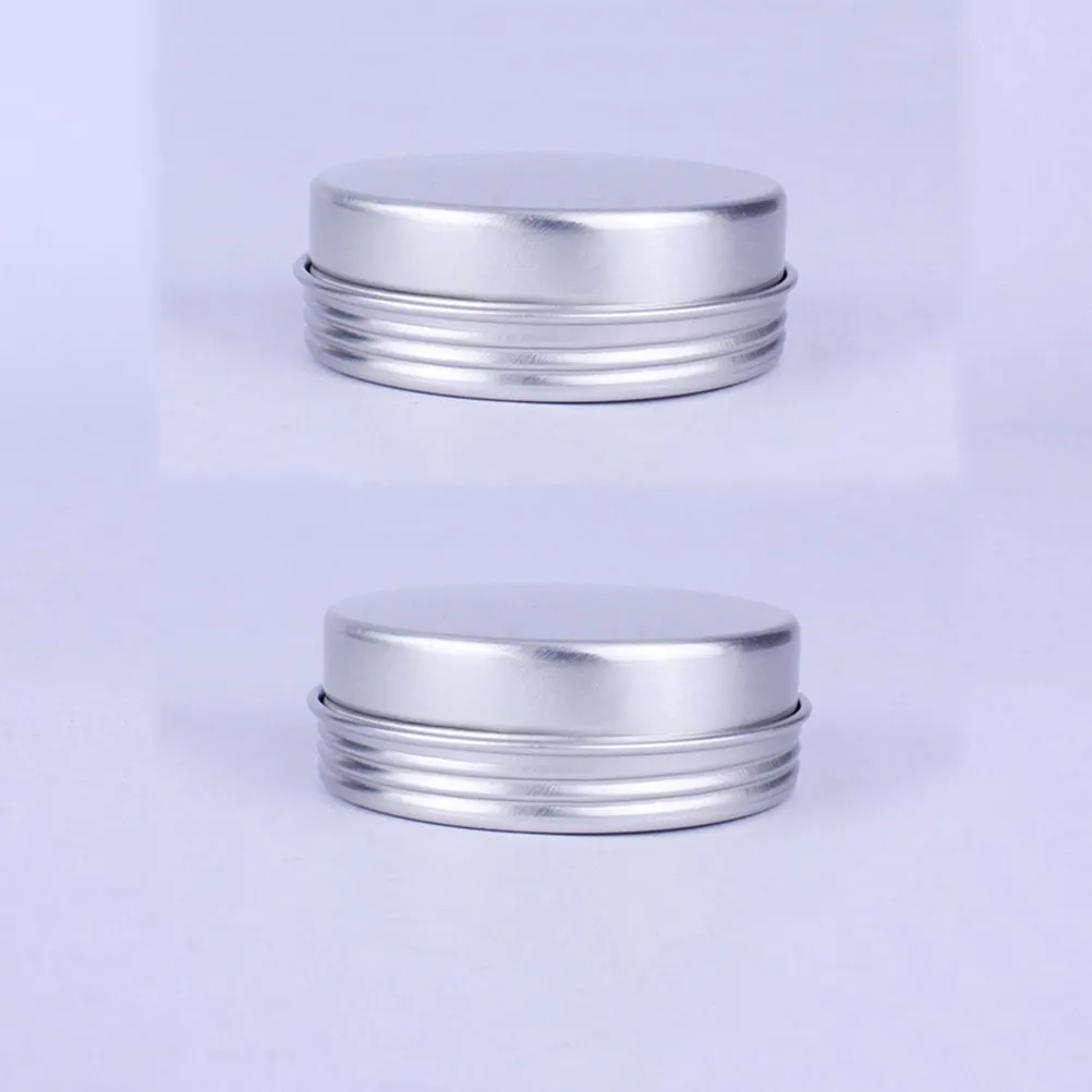 

12pcs 25Ml Aluminium Empty Tin Cans Screw Top Round Metal Containers For Balm Cream Travel Storage Leakproof