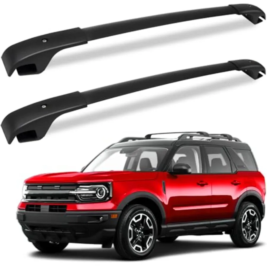 

Roof Rack Cross Bars Compatible with Bronco Sport 2021-2026 Aluminum Crossbars Rails for Road Base Bigbend Outer Banks Rooftop