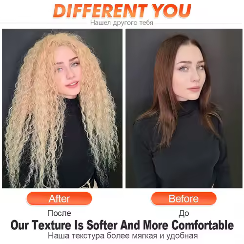Ariel Curl Hair Water Wave Twist Crochet Hair Synthetic Crochet Braids Ombre Blonde Afro Curls Deep Wave Braiding Hair Extension - Image 4