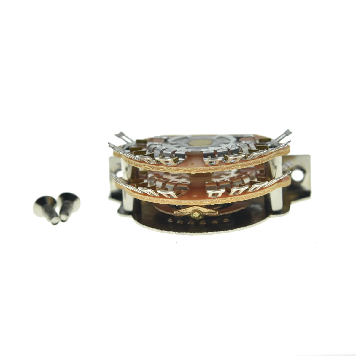 KAISH Guitar 5-way Super Switch Pickup Selector Super Switch 4-Pole Double Wafer for Strat/Tele Guitars w/ Black/Ivory/White Tip