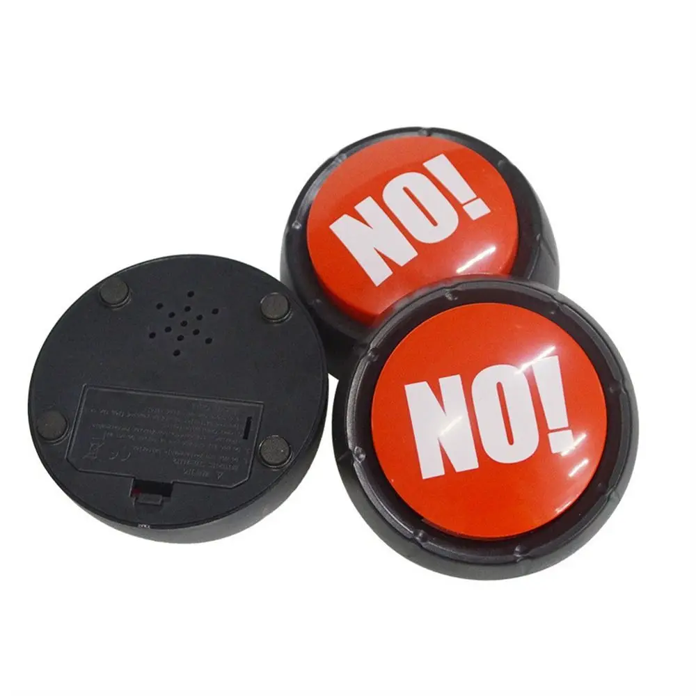 Funny Interactive Yes No Button Sound Prop Communication Maybe Sorry Button Team Talking Multifunctional Answer Buzzers