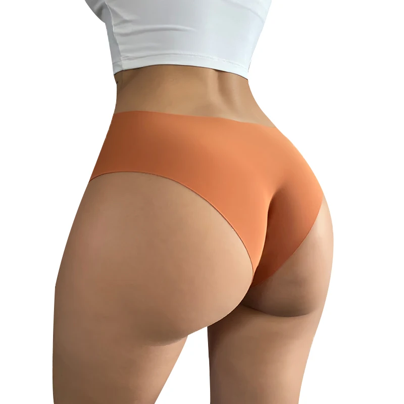 3Pcs/set Seamless Panties for Women Ice Silk Low Waist Stretchy Underwear Fitness Sports Lingerie Sexy Female Underwear