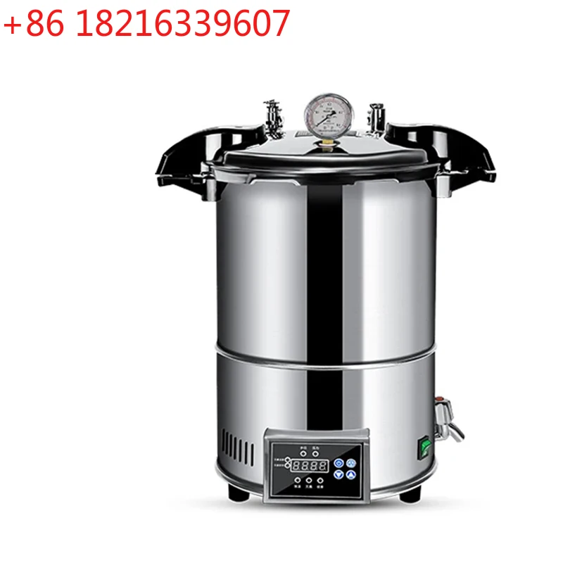 TAO High Pressure Sterilizer Stainless steel Steam Sterilization Pot 24L Automatic Sterilization Autoclave Pot