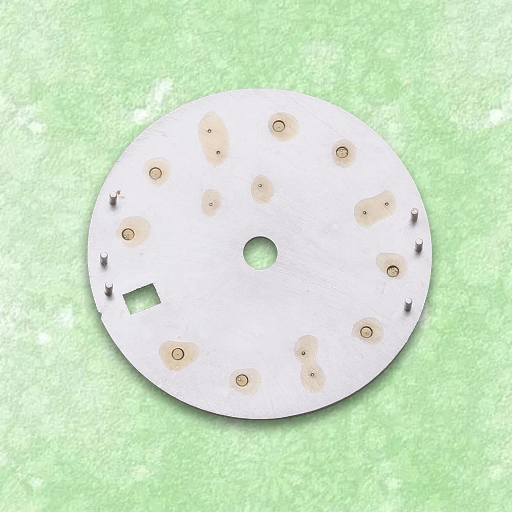 28.5mm S Logo Dial Suitable For NH35/NH36 Japanese Automatic Movement Green Luminous Watch Modification Accessories