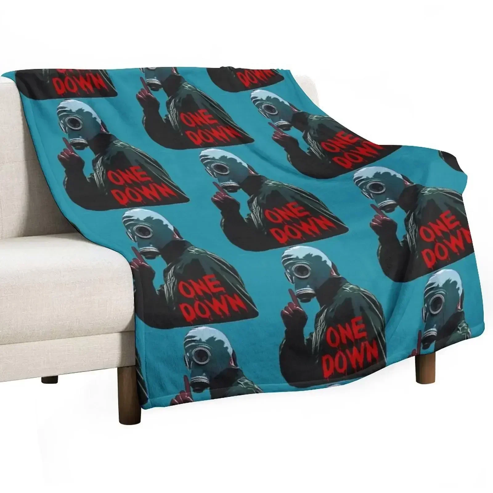 One Down T Shirt - Dead Mans Shoes Style Throw Blanket cosplay anime Quilt Bed Travel Blankets