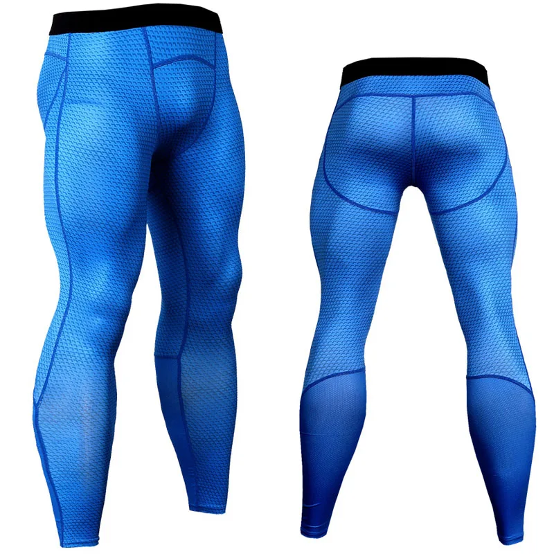 Men\'s Running Tights Compression Sport Leggings Gym Tactical Bottoms Quick Dry Breathable Base Layer Rash guard Male