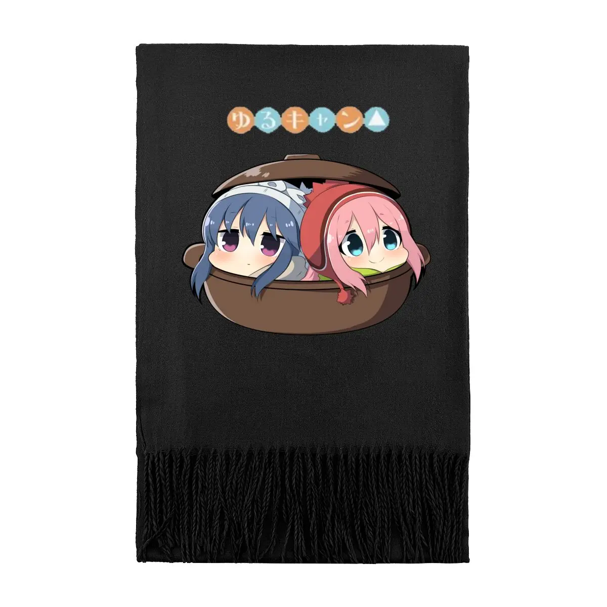 

Yuru Camp Chibi Pot Art Wrap однотонный шарф для мужчин и женщин